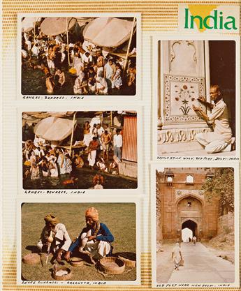 CECIL B. ATWATER (1886-1981) An album of approximately 290 color photographs depicting Asia, the Middle East, Africa, and Europe. Circa